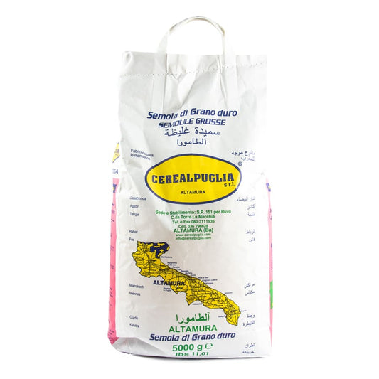 CEREALPUGLIA SEMOLA DI GRANO RIMACINATA DURO GROSSA 5Kg