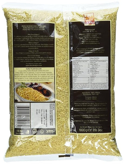 Il Duru Bulgur Fino 1kg è una raffinata selezione di grano spezzato